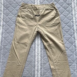 Essentials Fear of God Tan Cotton Twill Jogger Pants